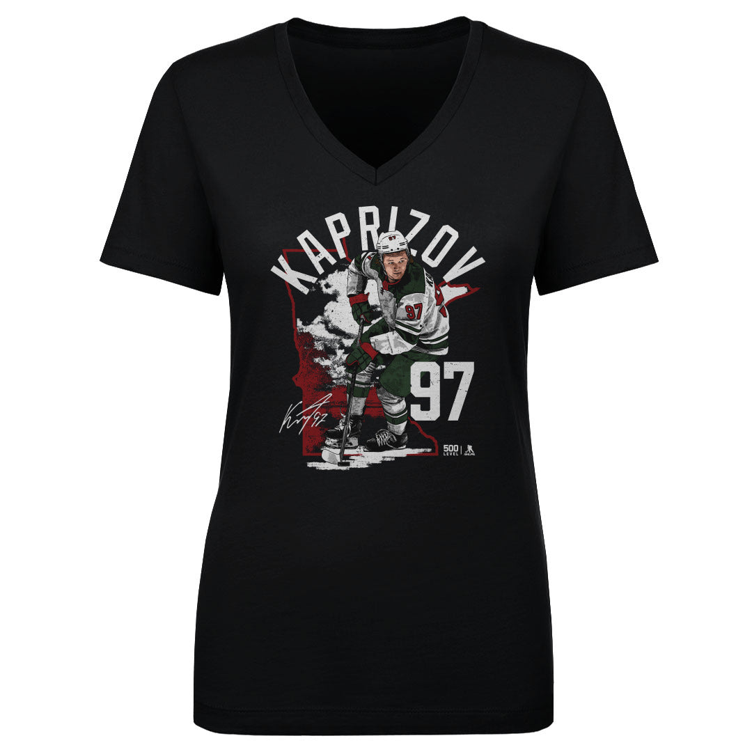 Kirill Kaprizov Women's V-Neck T-Shirt | 500 LEVEL
