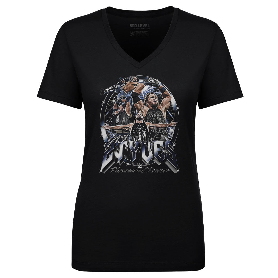 A.J. Styles Women's V-Neck T-Shirt | 500 LEVEL