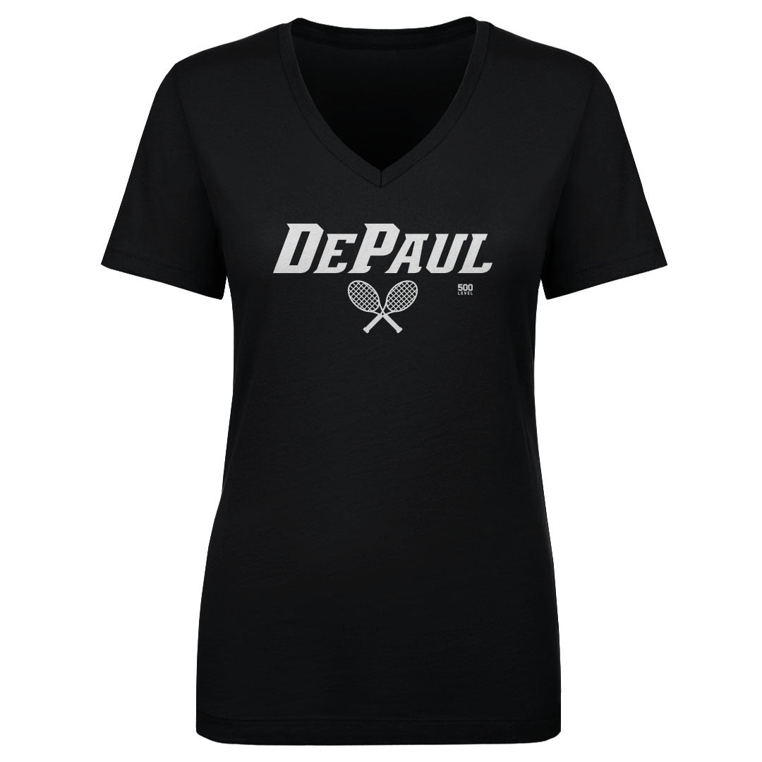 DePaul Blue Demons Women's V-Neck T-Shirt | 500 LEVEL
