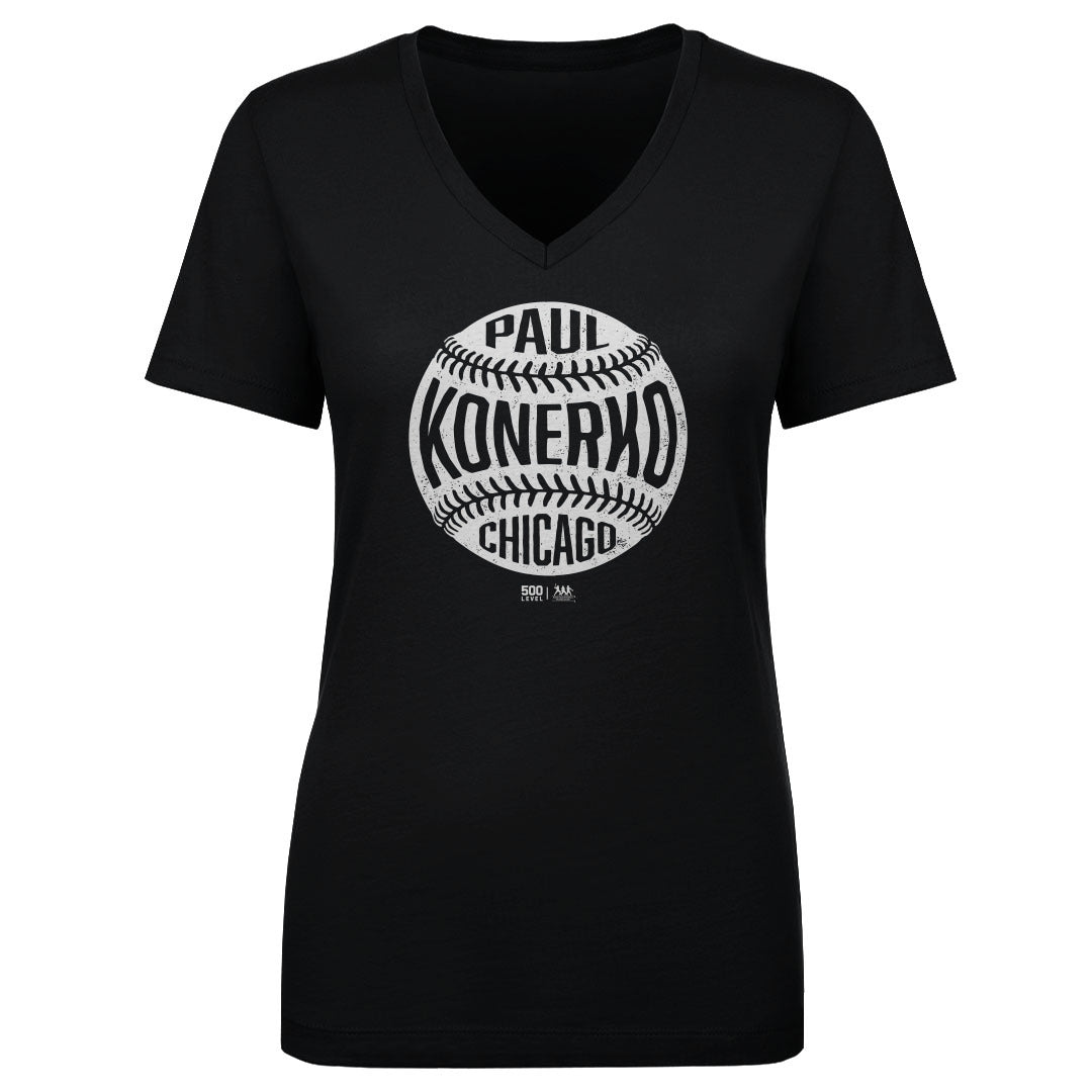Paul Konerko Women's V-Neck T-Shirt | 500 LEVEL