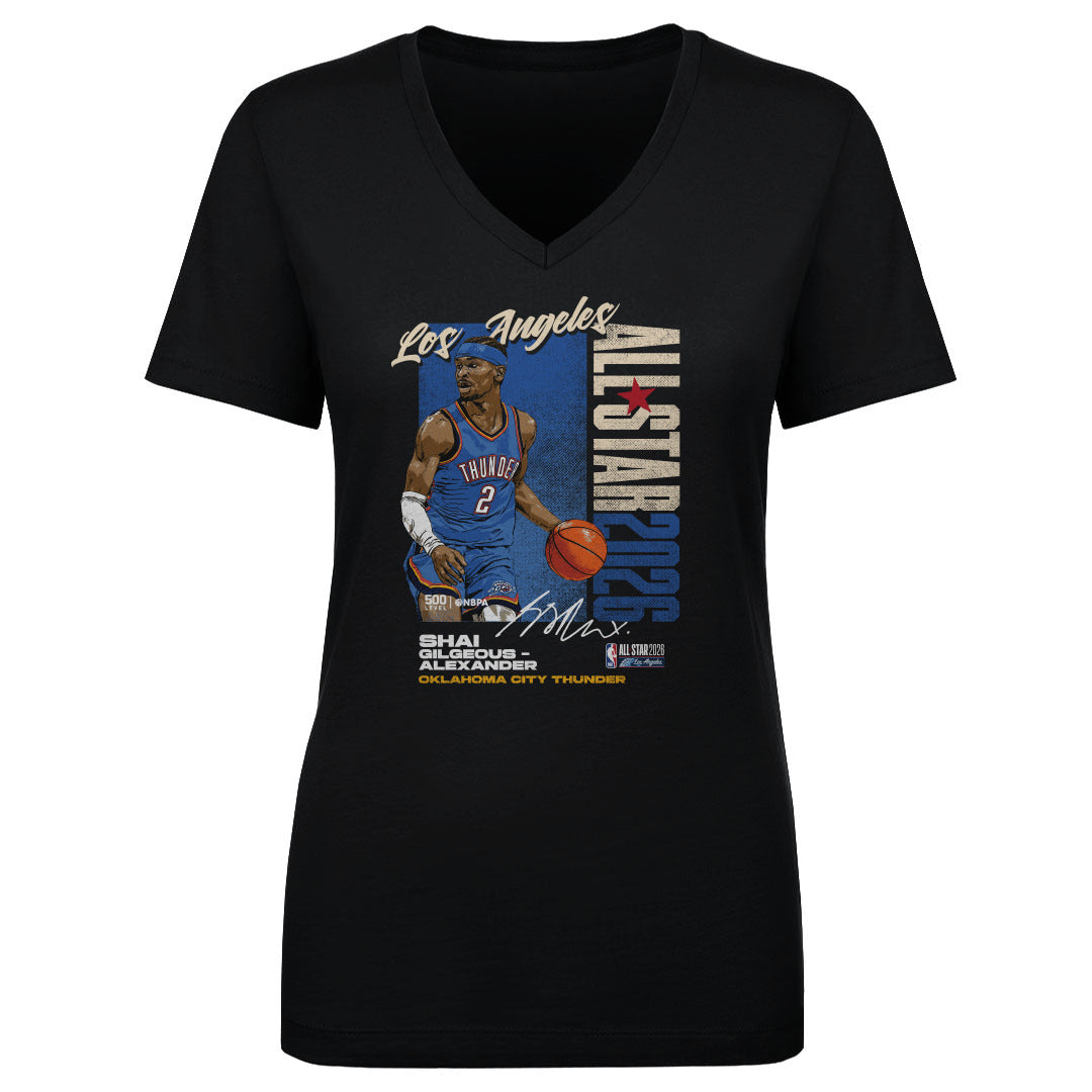 Shai Gilgeous-Alexander Women's V-Neck T-Shirt | 500 LEVEL
