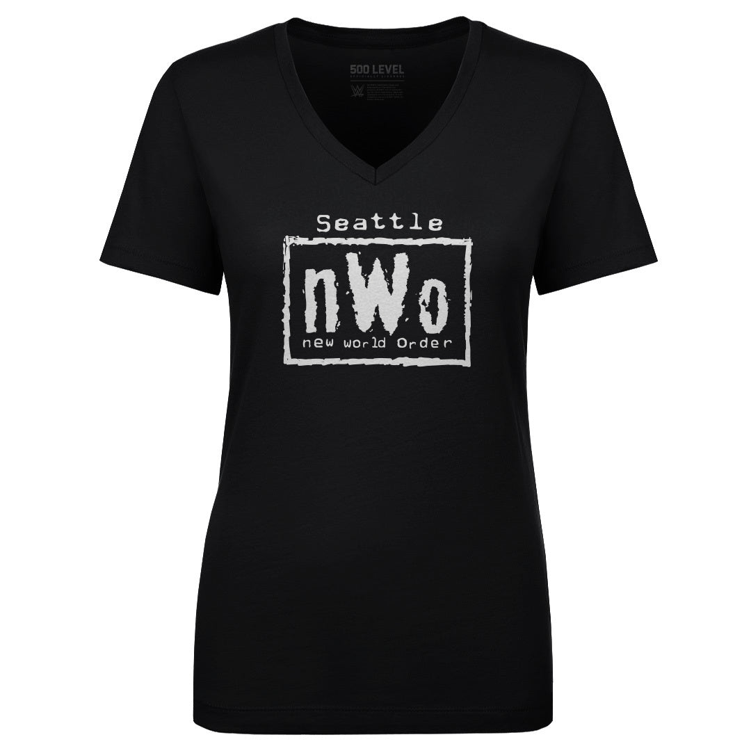 nWo Women's V-Neck T-Shirt | 500 LEVEL