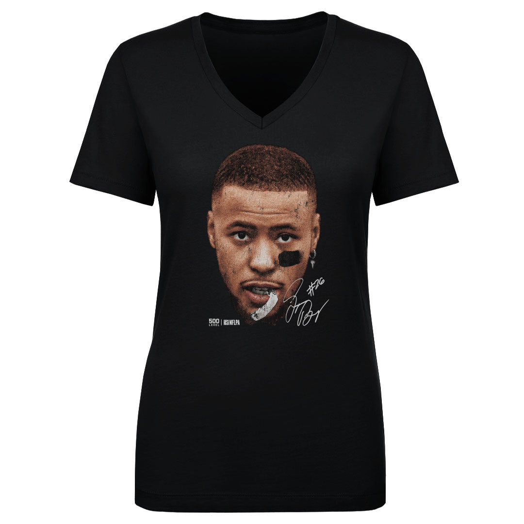 Saquon Barkley Women's V-Neck T-Shirt | 500 LEVEL