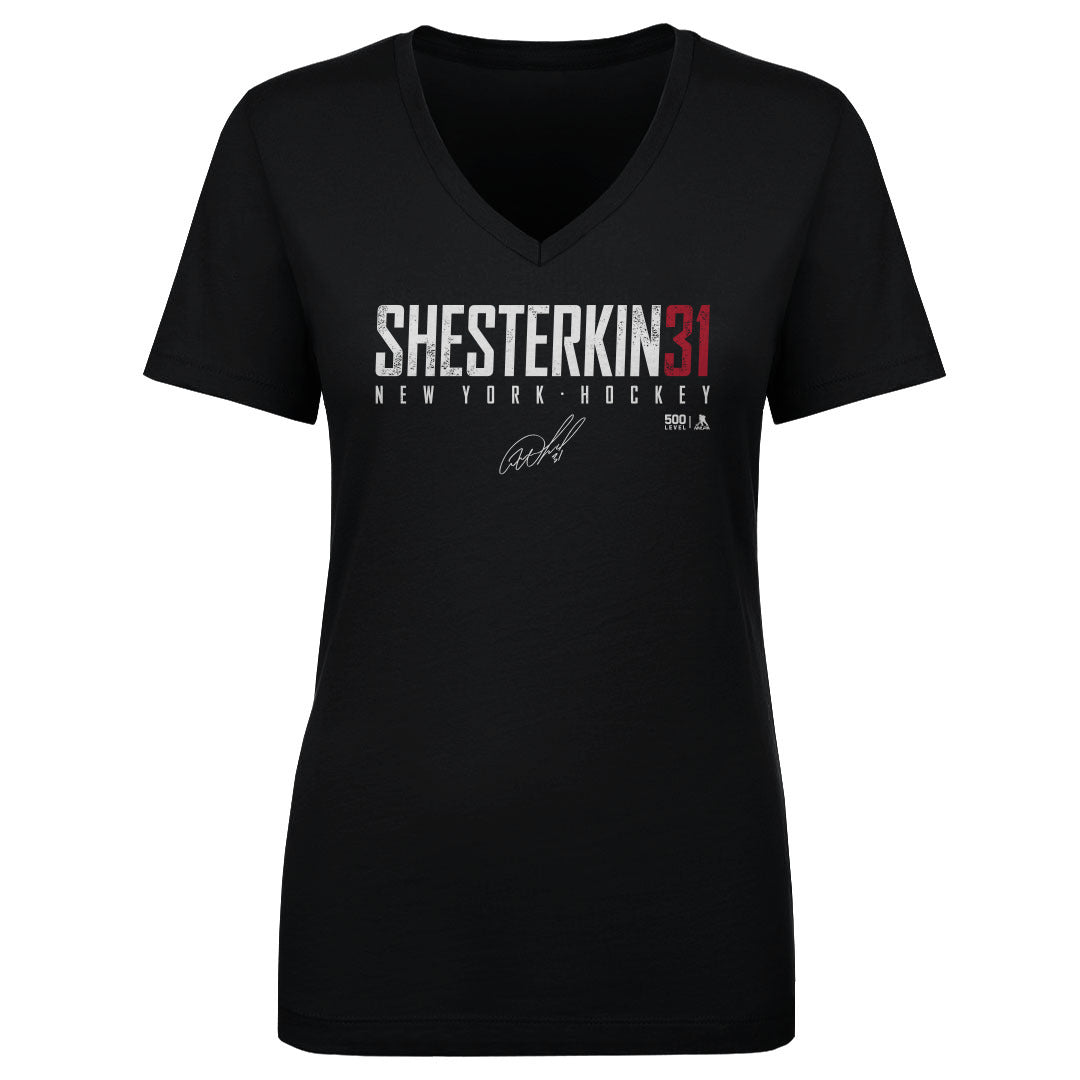 Igor Shesterkin Women's V-Neck T-Shirt | 500 LEVEL