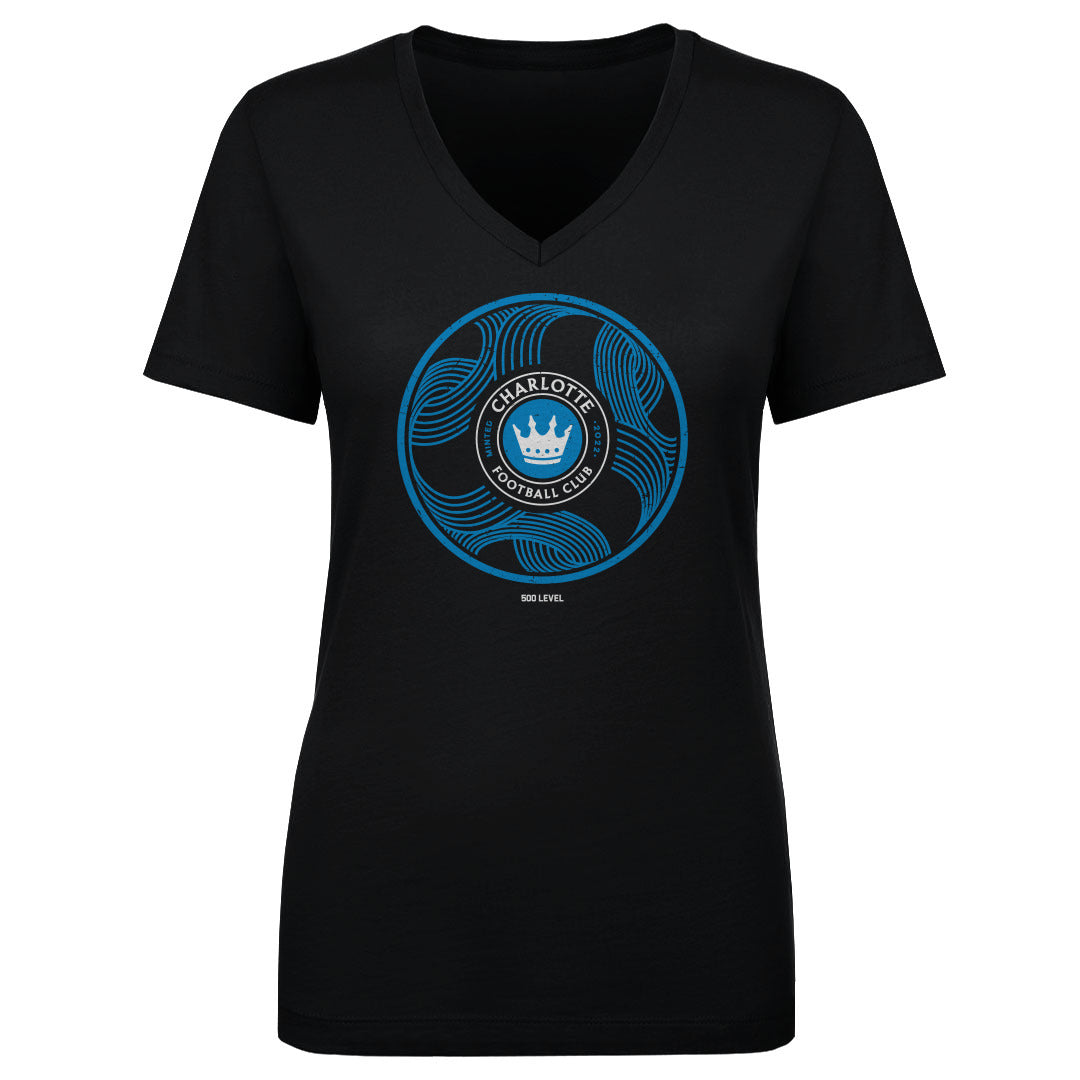 Charlotte FC Women's V-Neck T-Shirt | 500 LEVEL