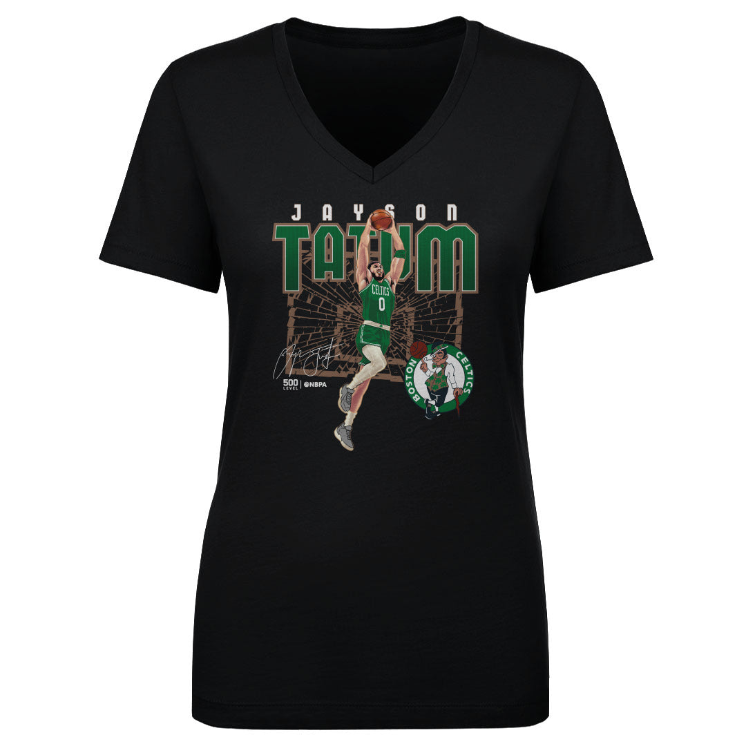 Jayson Tatum Women's V-Neck T-Shirt | 500 LEVEL