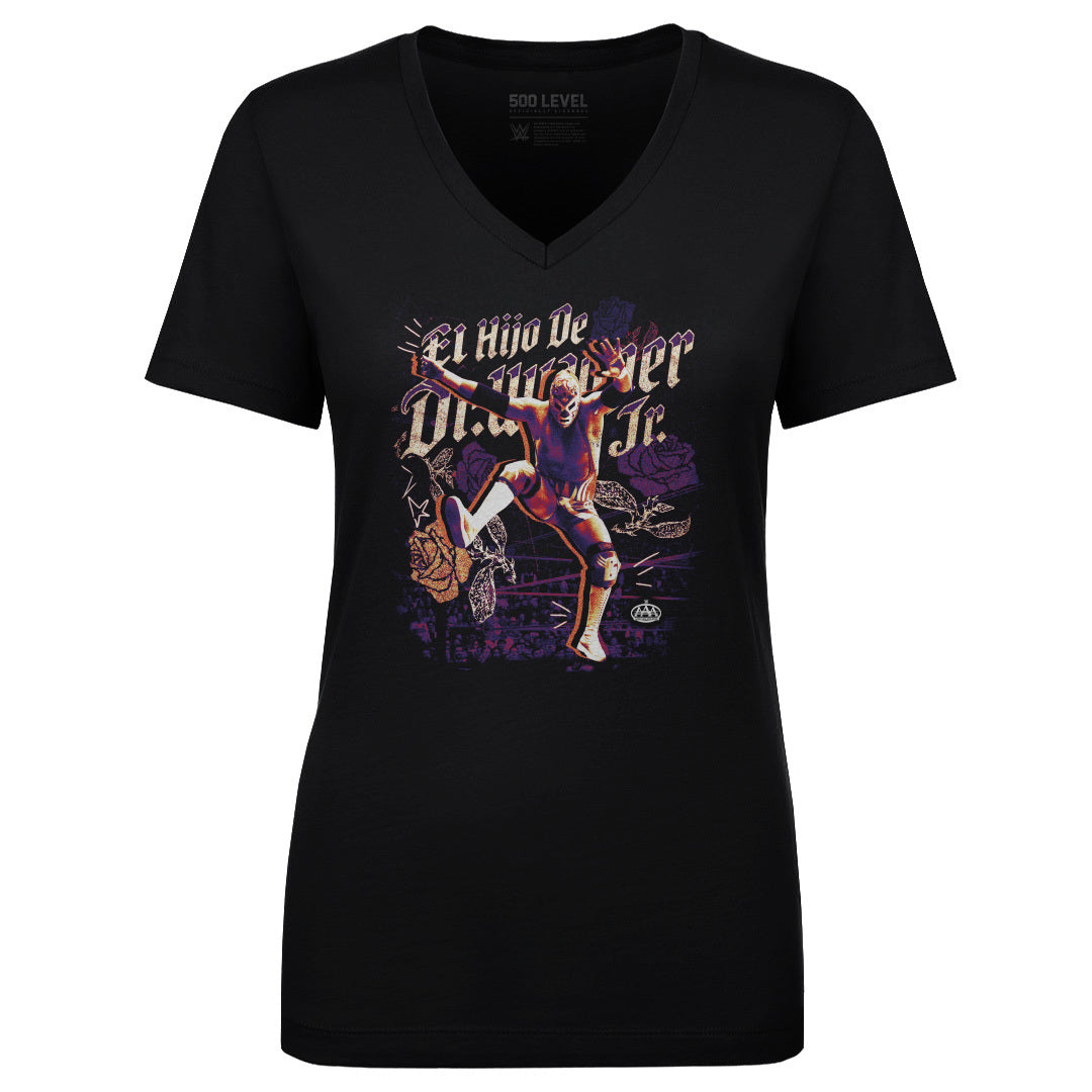 El Hijo de Dr. Wagner Jr. Women's V-Neck T-Shirt | 500 LEVEL