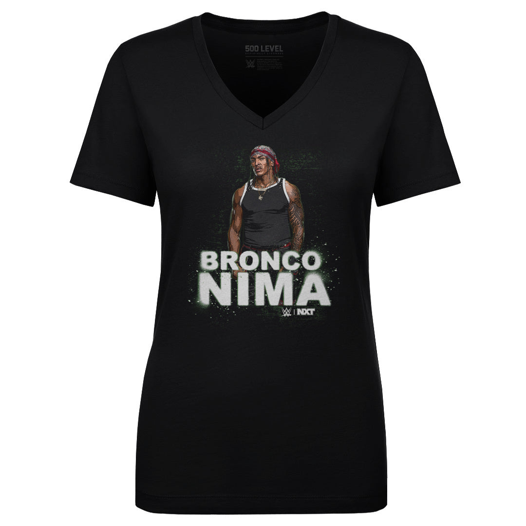 Bronco Nima Women's V-Neck T-Shirt | 500 LEVEL