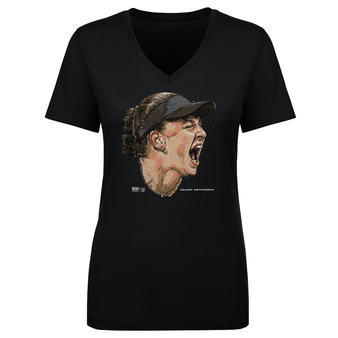 Jelena Ostapenko Women's V-Neck T-Shirt | 500 LEVEL