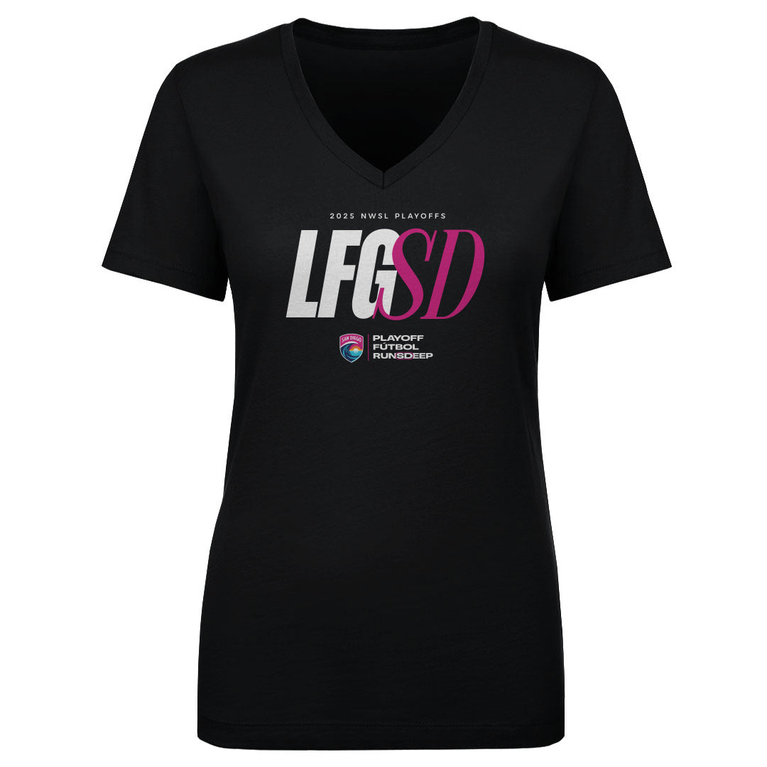 San Diego Wave FC Women's V-Neck T-Shirt | 500 LEVEL