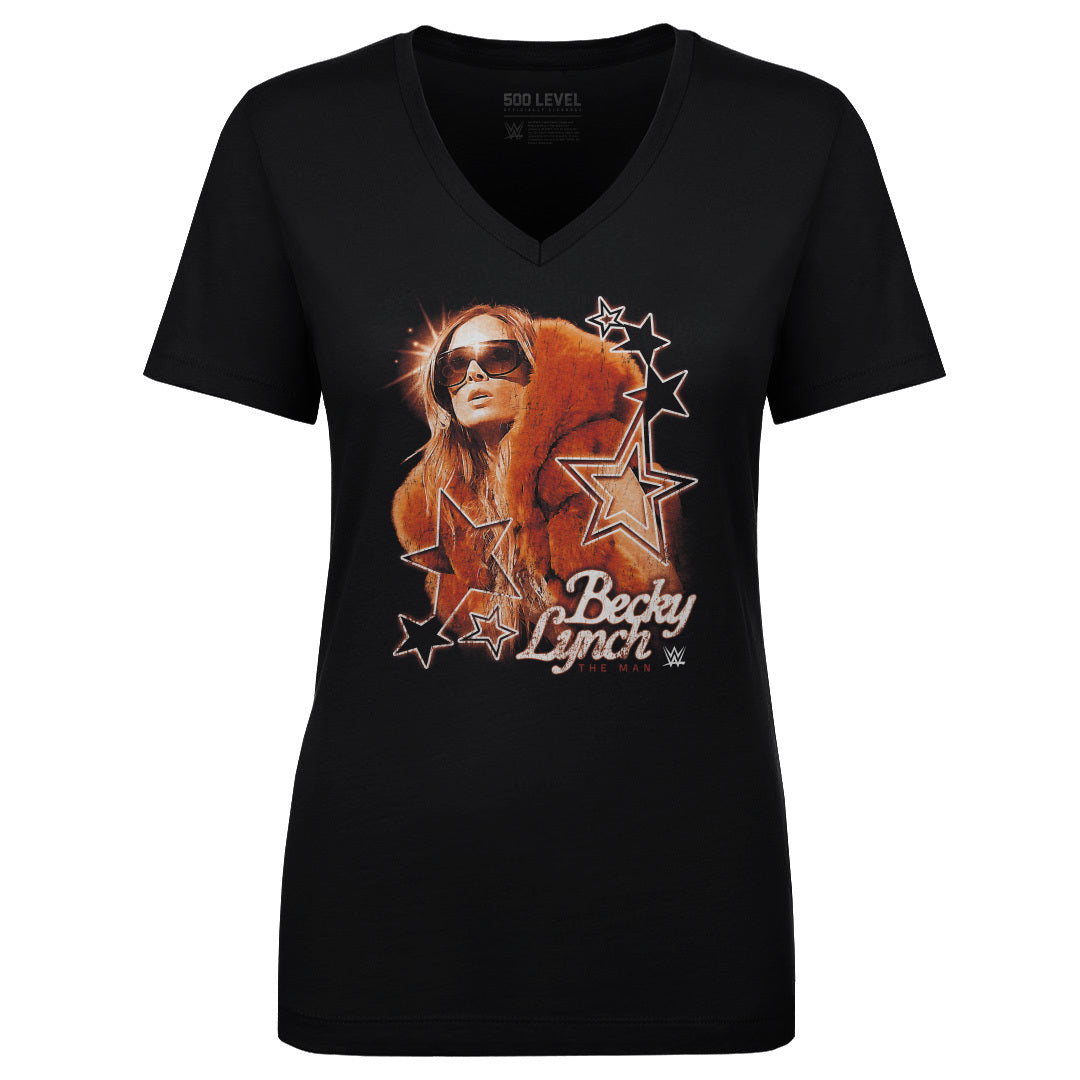 Becky Lynch Women's V-Neck T-Shirt | 500 LEVEL