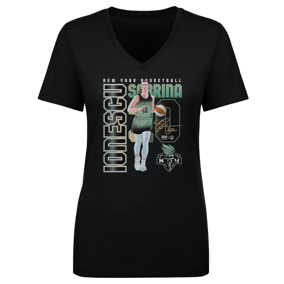 Sabrina Ionescu Women's V-Neck T-Shirt | 500 LEVEL