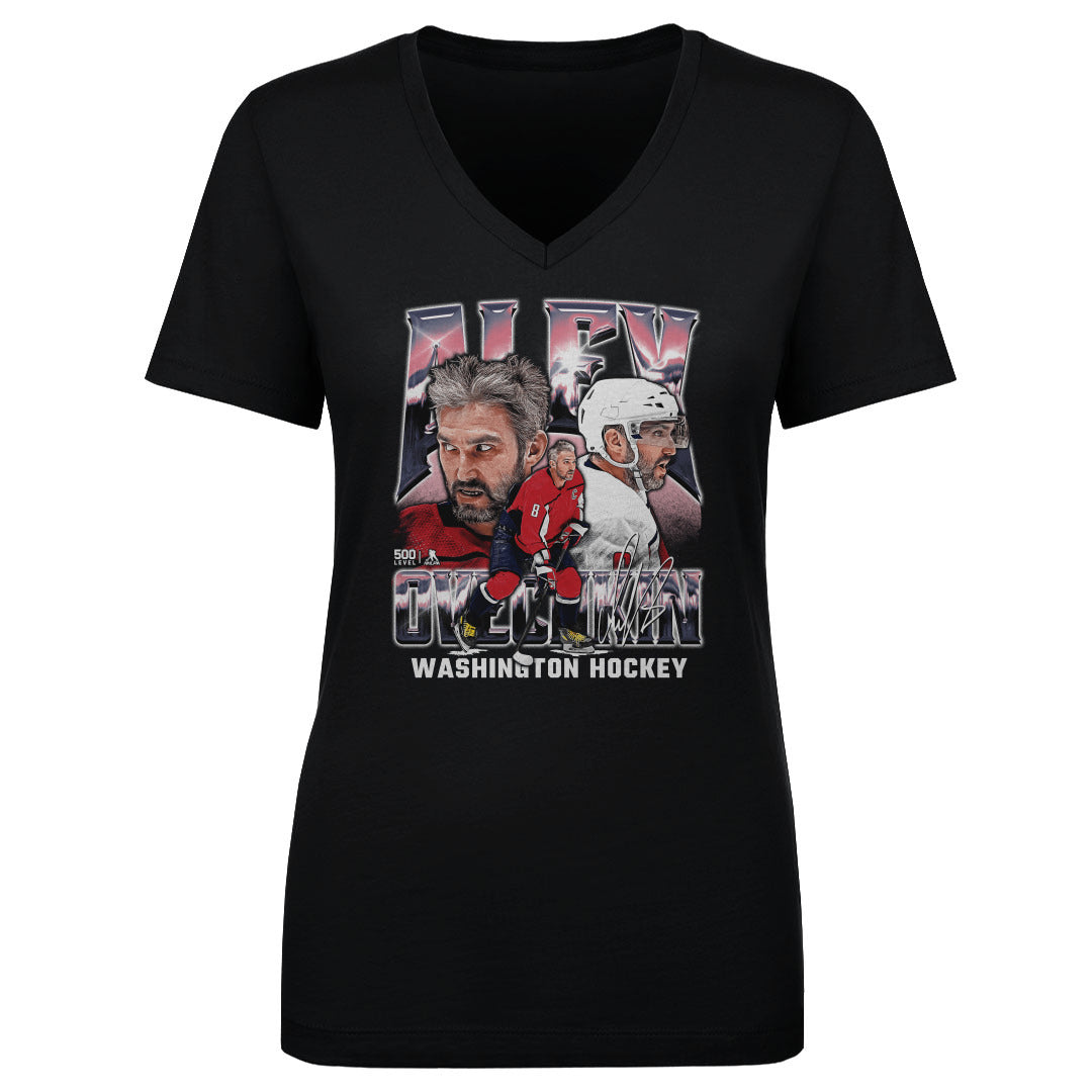 Alex Ovechkin Women's V-Neck T-Shirt | 500 LEVEL