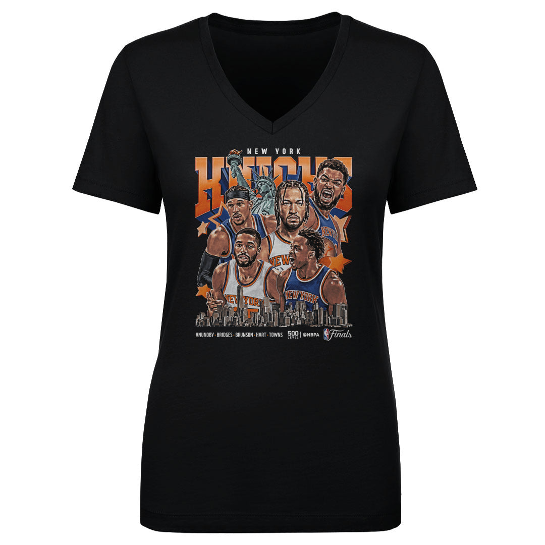 New York Knicks Women's V-Neck T-Shirt | 500 LEVEL