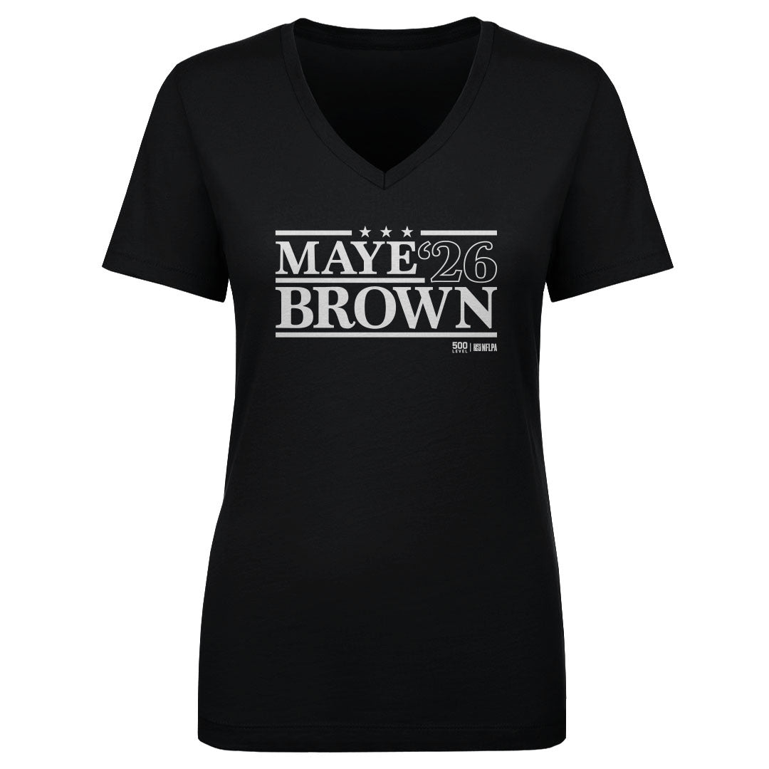 Drake Maye Women's V-Neck T-Shirt | 500 LEVEL