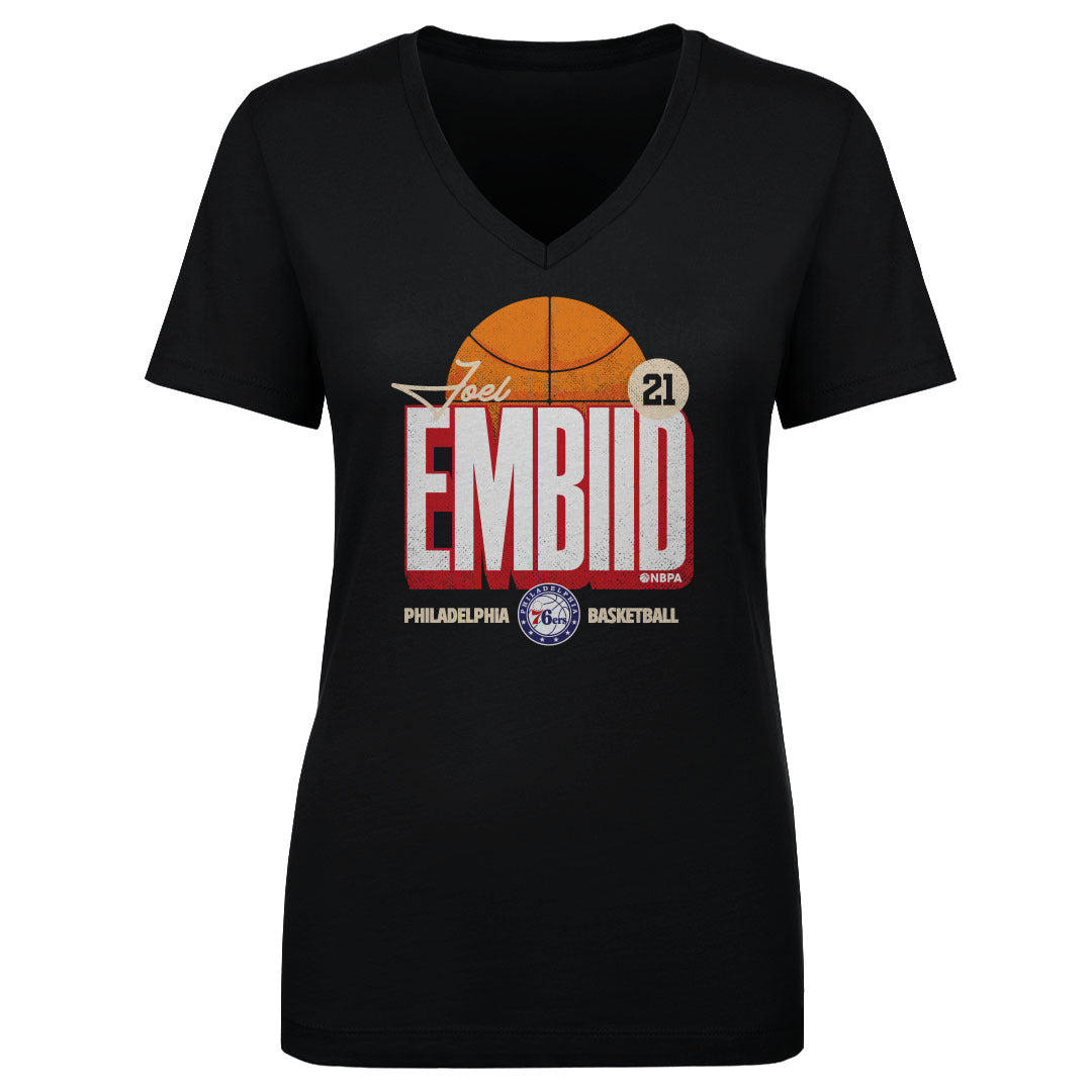 Joel Embiid Women's V-Neck T-Shirt | 500 LEVEL