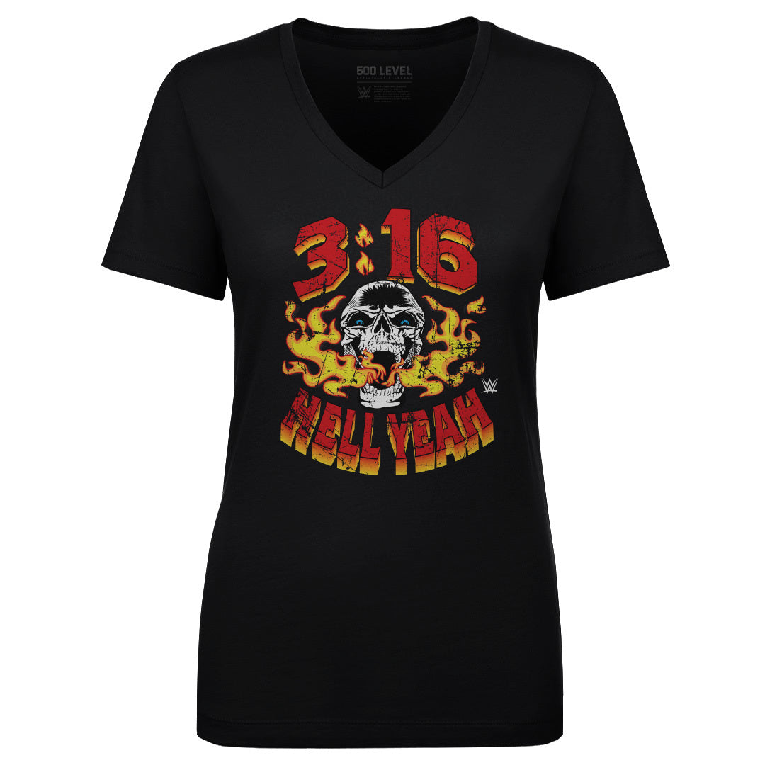 Stone Cold Steve Austin Women's V-Neck T-Shirt | 500 LEVEL
