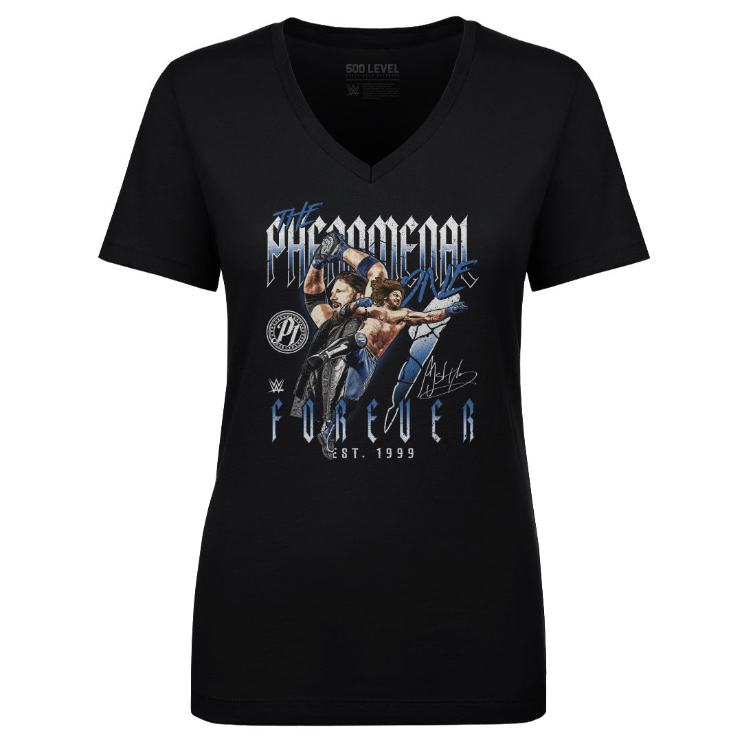A.J. Styles Women's V-Neck T-Shirt | 500 LEVEL