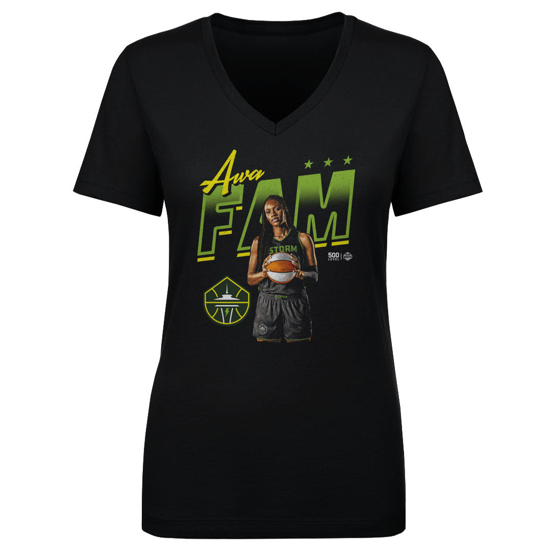 Awa Fam Women's V-Neck T-Shirt | 500 LEVEL