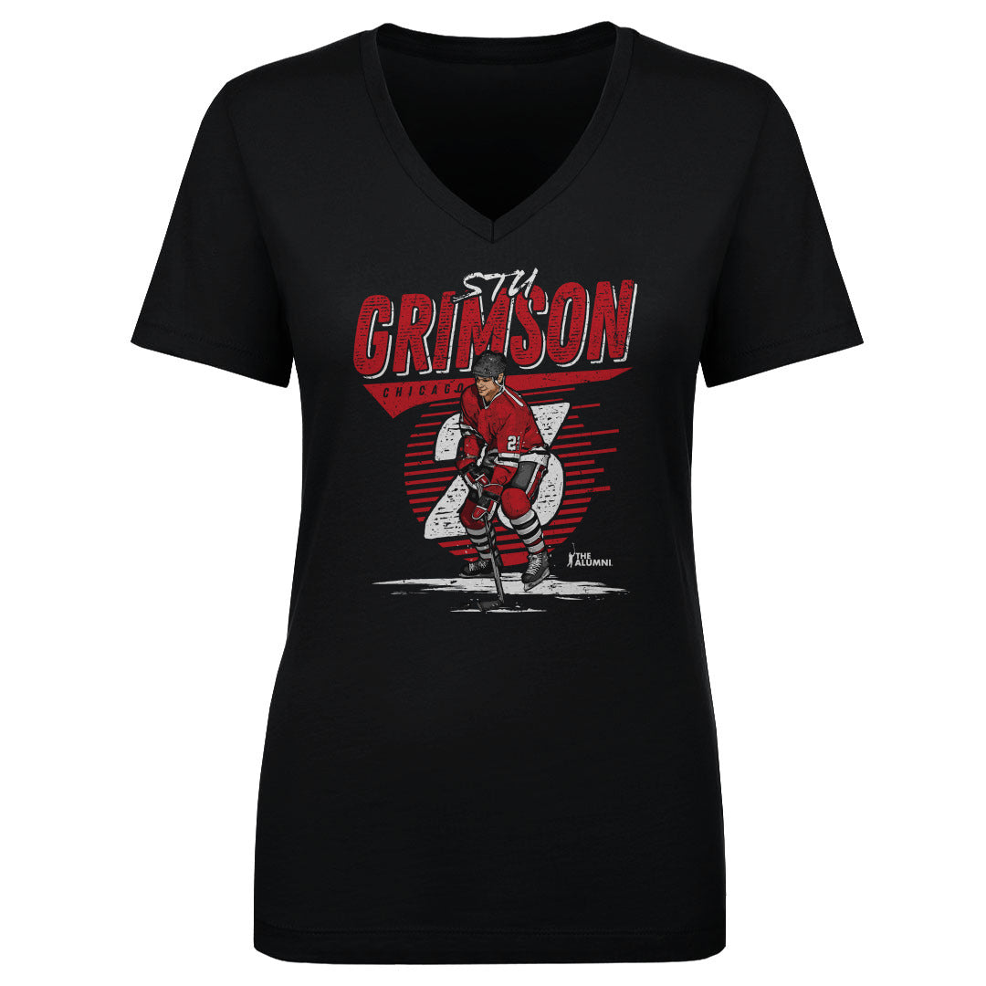 Stu Grimson Women's V-Neck T-Shirt | 500 LEVEL