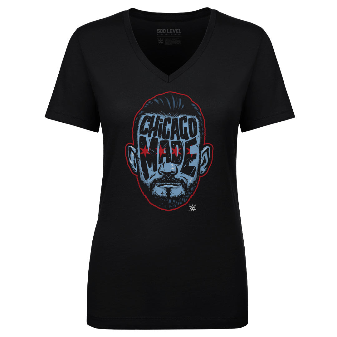 CM Punk Women's V-Neck T-Shirt | 500 LEVEL