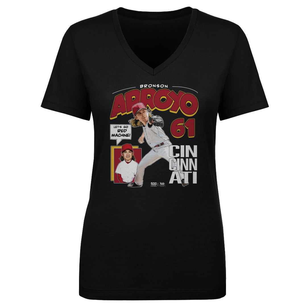 Bronson Arroyo Women's V-Neck T-Shirt | 500 LEVEL