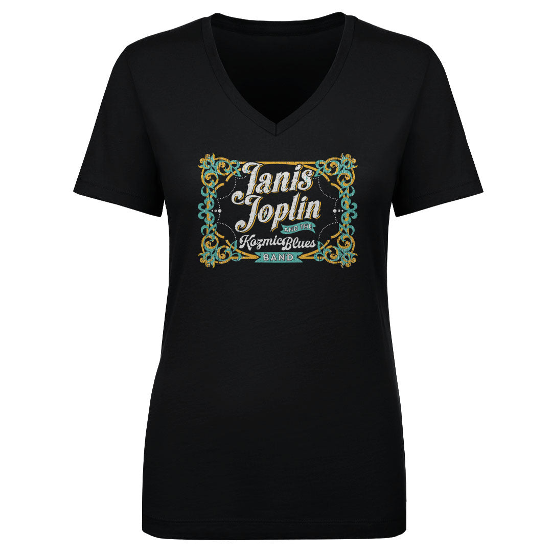 Janis Joplin Women's V-Neck T-Shirt | 500 LEVEL