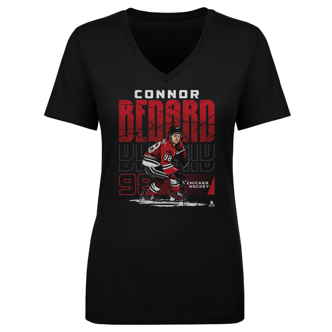 Connor Bedard Women's V-Neck T-Shirt | 500 LEVEL