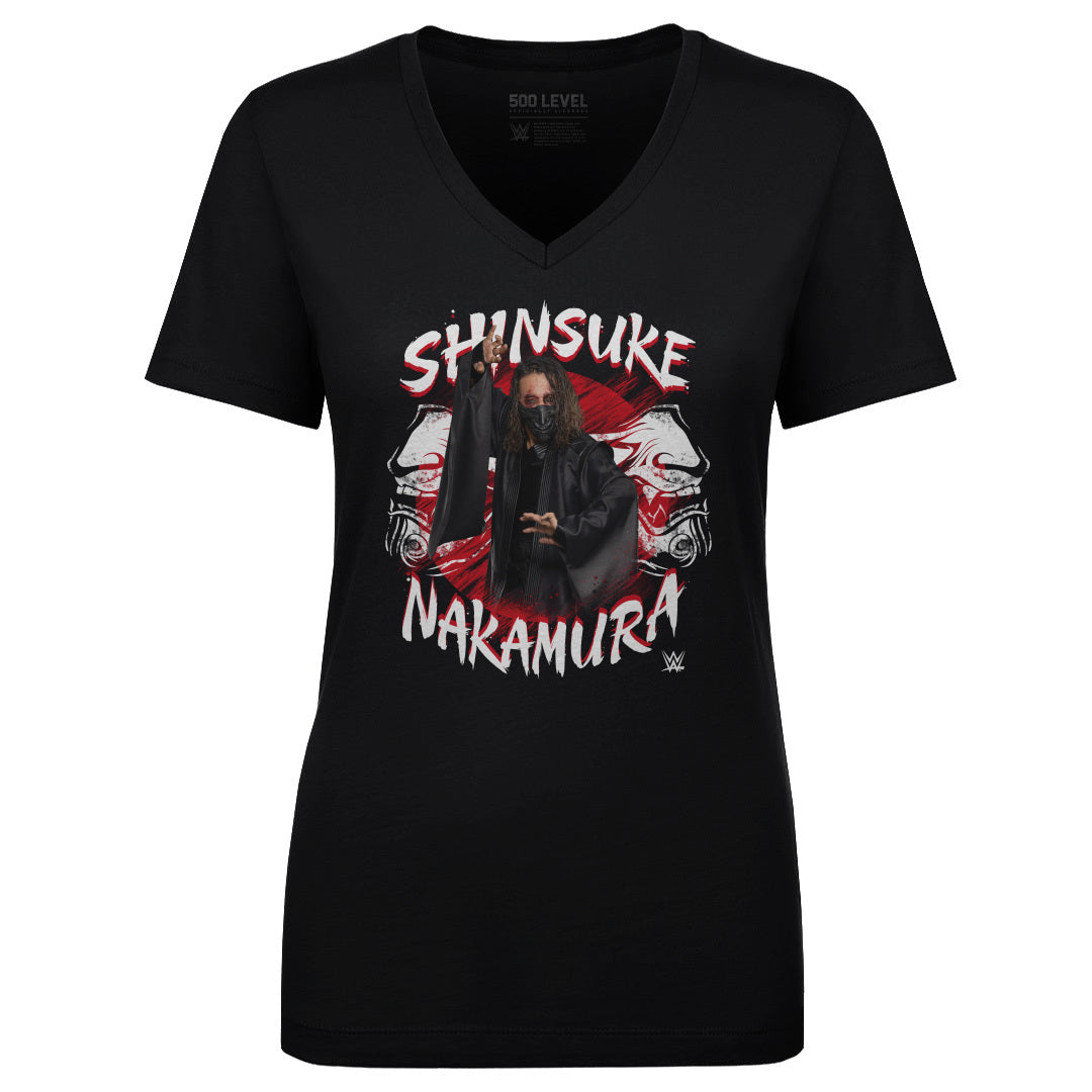 Shinsuke Nakamura Women's V-Neck T-Shirt | 500 LEVEL