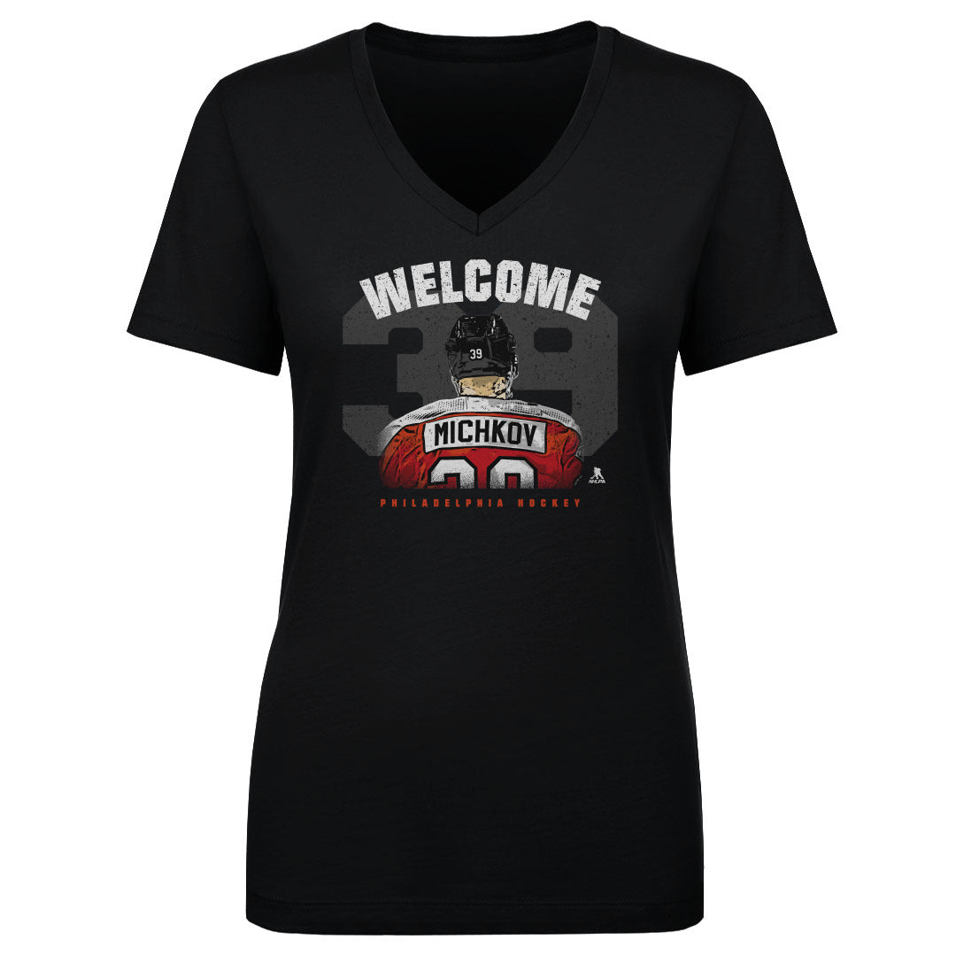 Matvei Michkov Women's V-Neck T-Shirt | 500 LEVEL