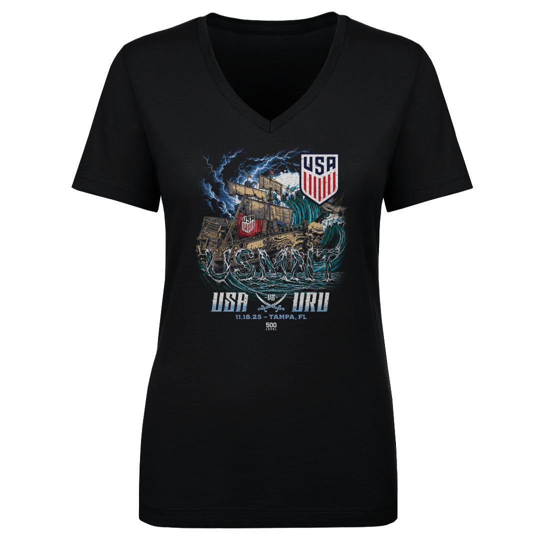 USMNT Women's V-Neck T-Shirt | 500 LEVEL