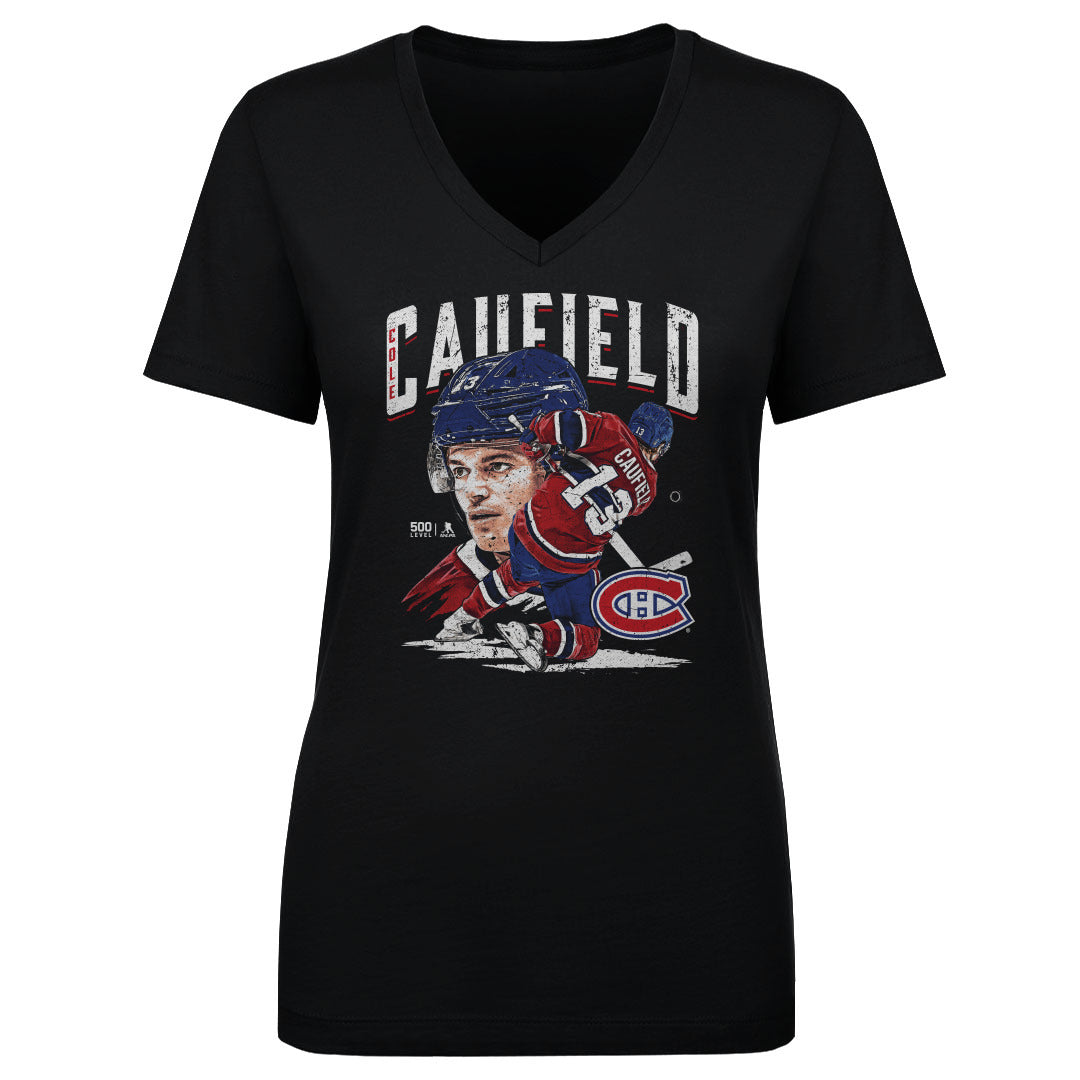 Cole Caufield Women's V-Neck T-Shirt | 500 LEVEL