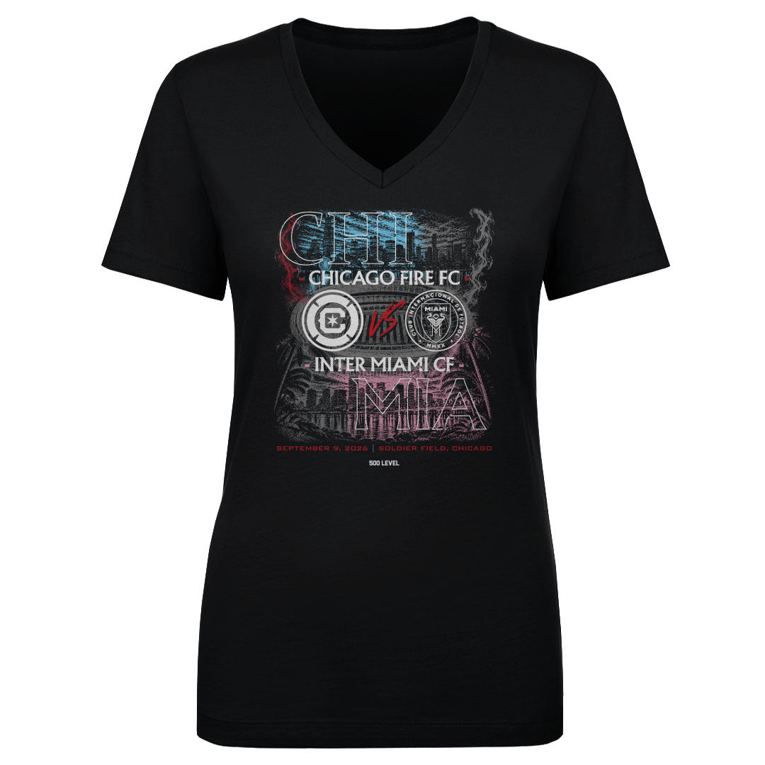 Chicago Fire FC Women's V-Neck T-Shirt | 500 LEVEL