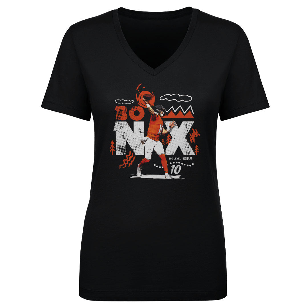 Bo Nix Women's V-Neck T-Shirt | 500 LEVEL