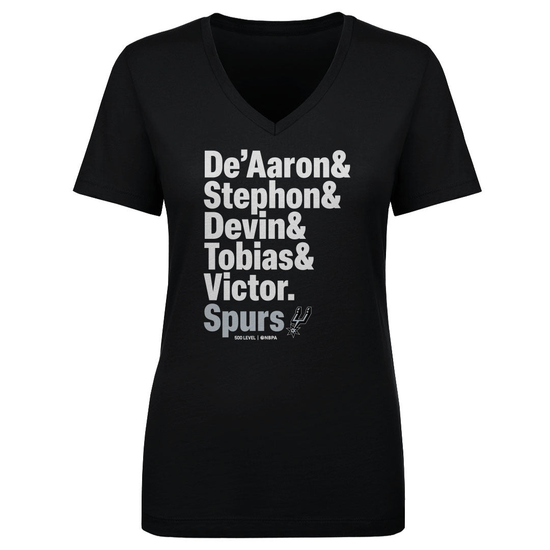 San Antonio Spurs Women's V-Neck T-Shirt | 500 LEVEL