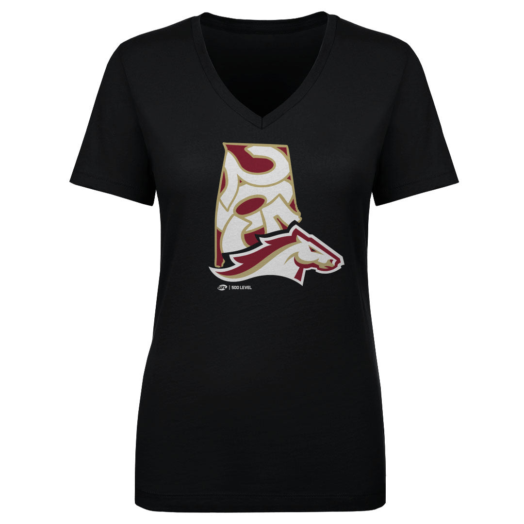 Birmingham Stallions Women's V-Neck T-Shirt | 500 LEVEL