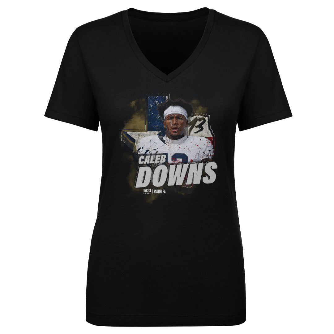 Caleb Downs Women's V-Neck T-Shirt | 500 LEVEL