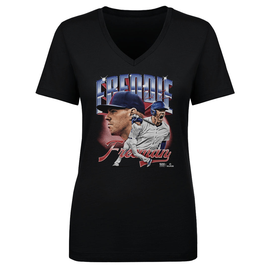 Freddie Freeman Women's V-Neck T-Shirt | 500 LEVEL
