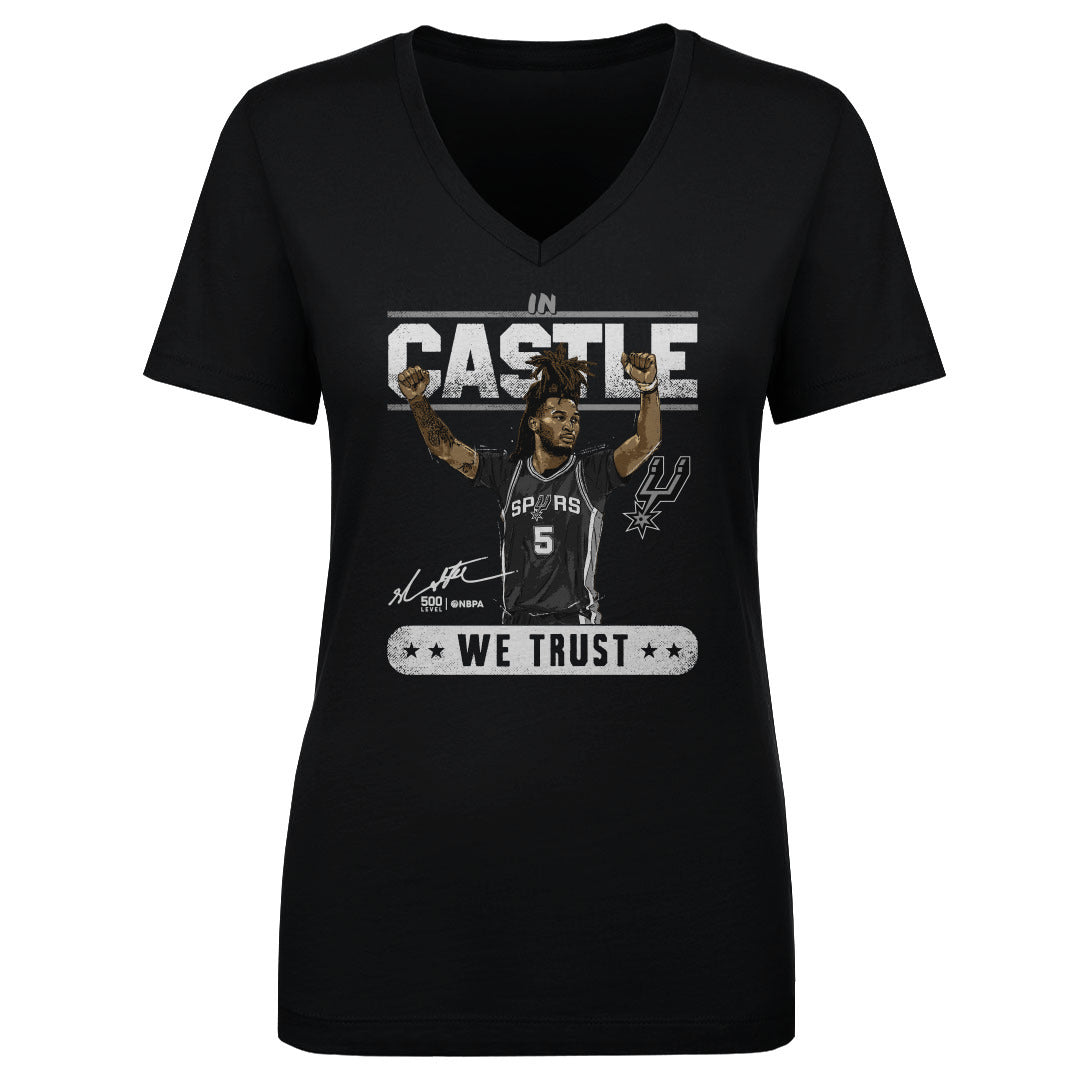 Stephon Castle Women's V-Neck T-Shirt | 500 LEVEL
