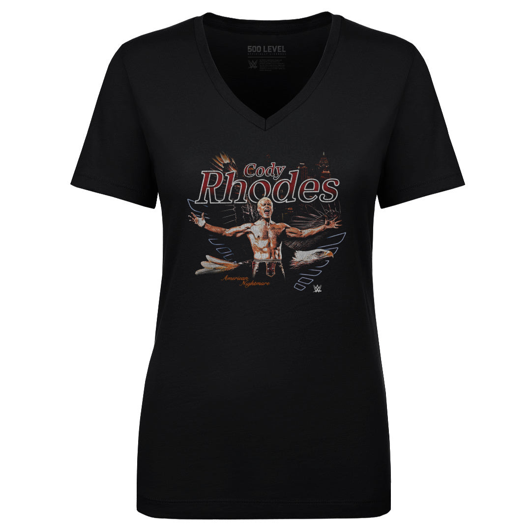 Cody Rhodes Women's V-Neck T-Shirt | 500 LEVEL
