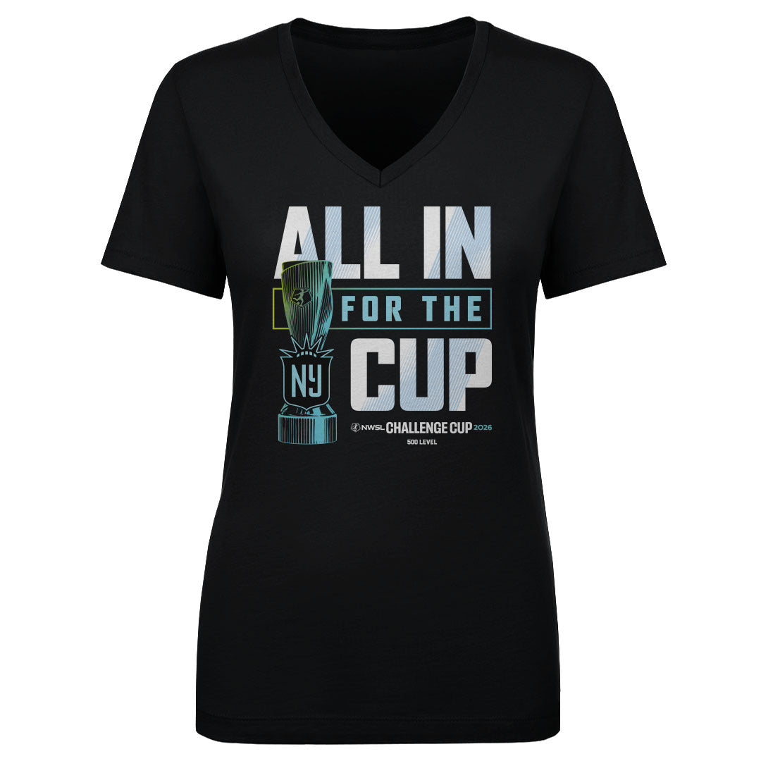 Gotham FC Women's V-Neck T-Shirt | 500 LEVEL