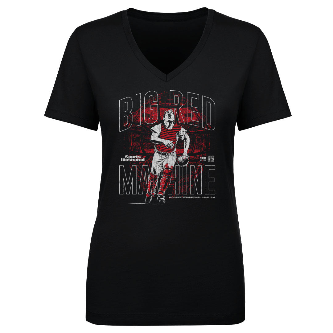 Johnny Bench Women's V-Neck T-Shirt | 500 LEVEL