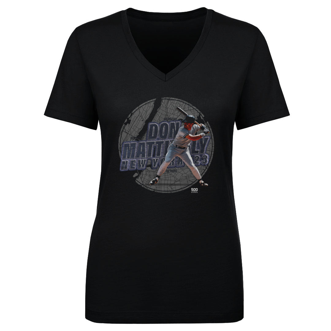 Don Mattingly Women's V-Neck T-Shirt | 500 LEVEL
