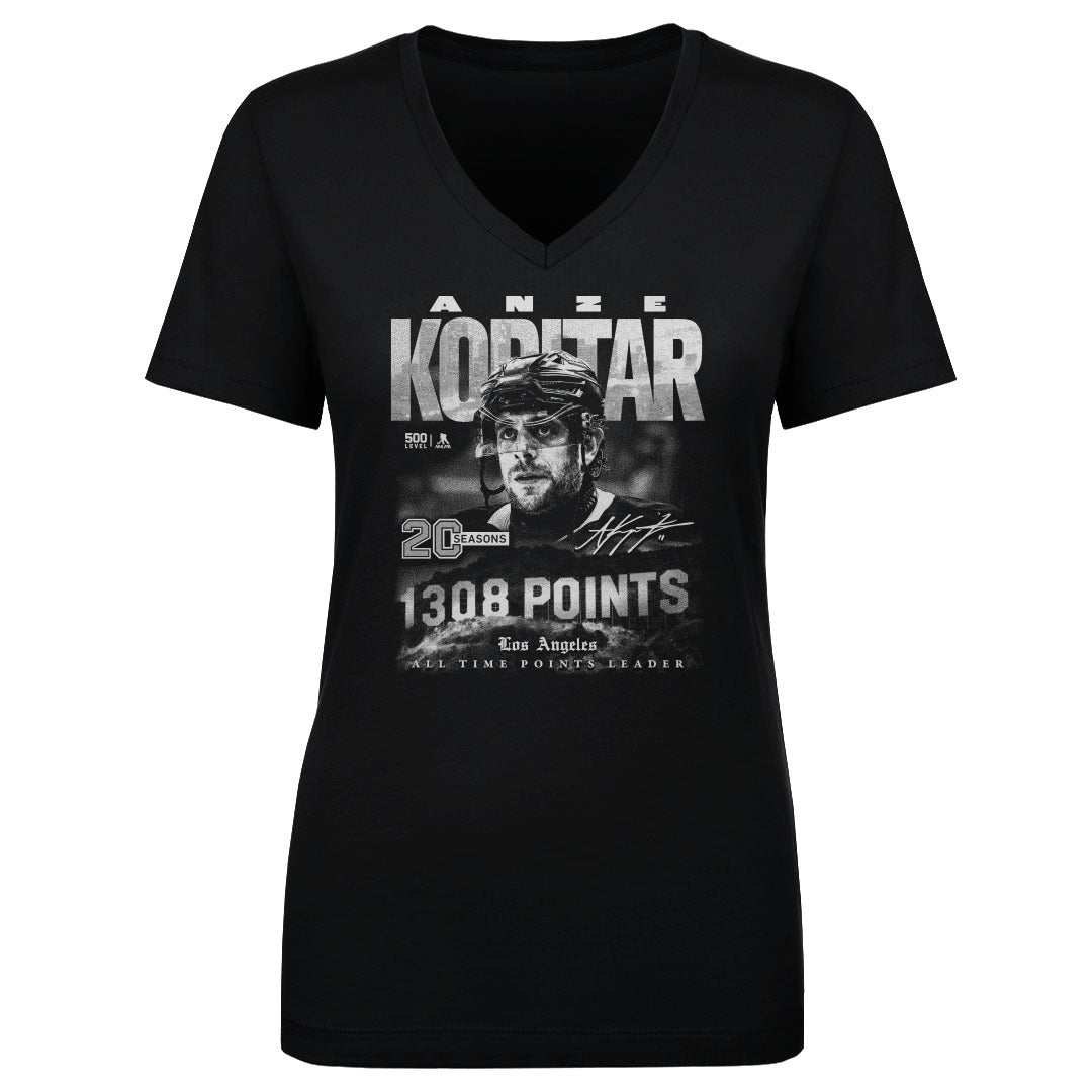 Anze Kopitar Women's V-Neck T-Shirt | 500 LEVEL