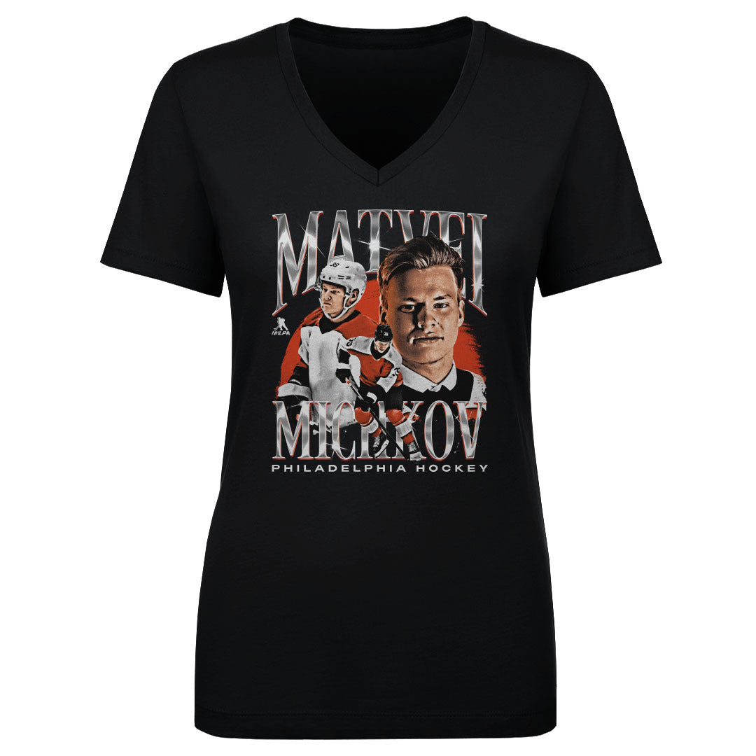 Matvei Michkov Women's V-Neck T-Shirt | 500 LEVEL