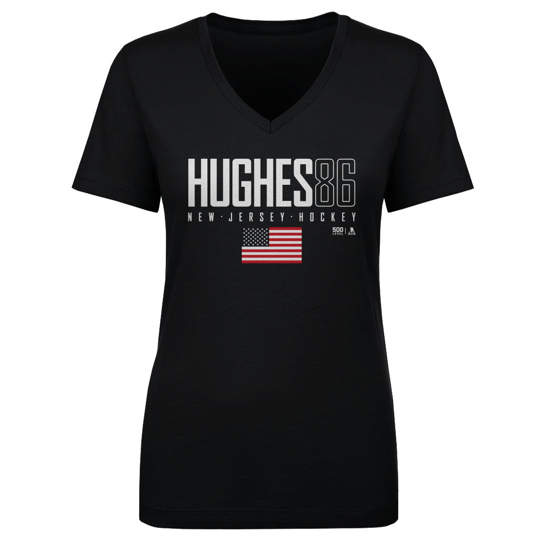 Jack Hughes Women's V-Neck T-Shirt | 500 LEVEL