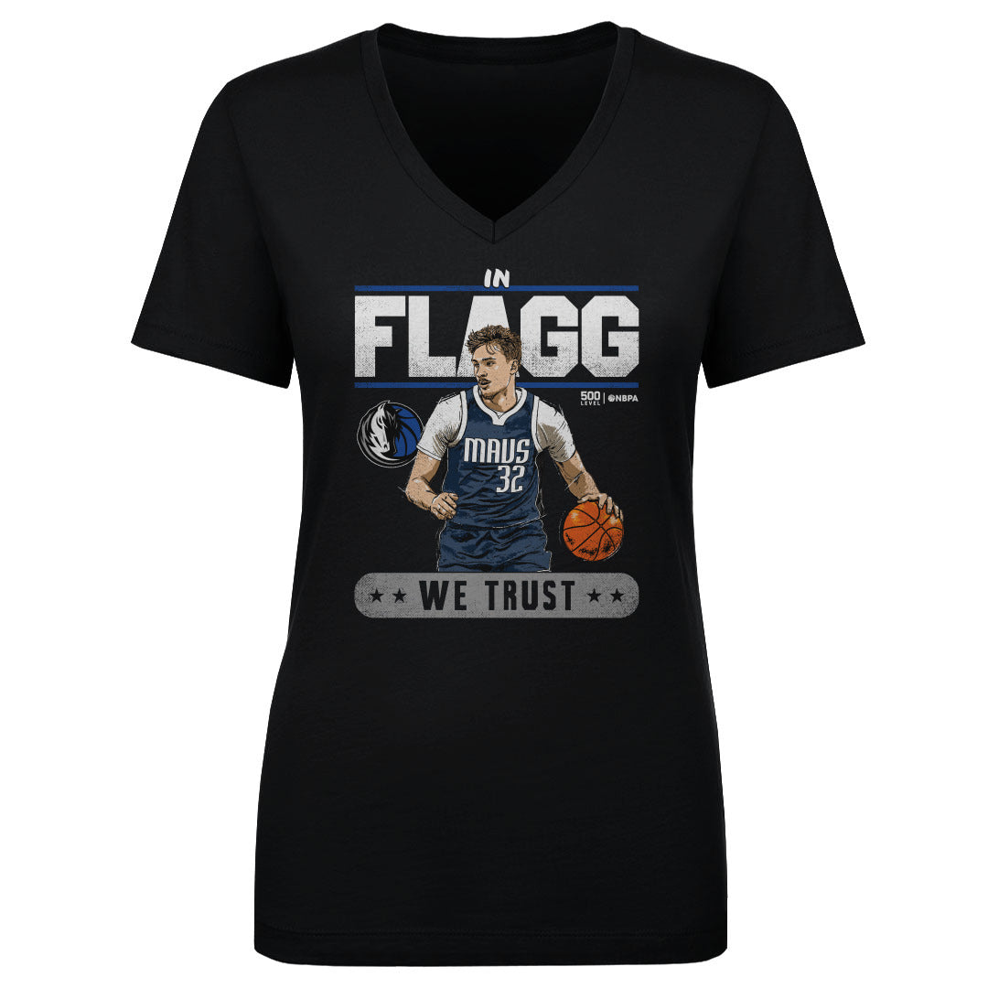 Cooper Flagg Women's V-Neck T-Shirt | 500 LEVEL