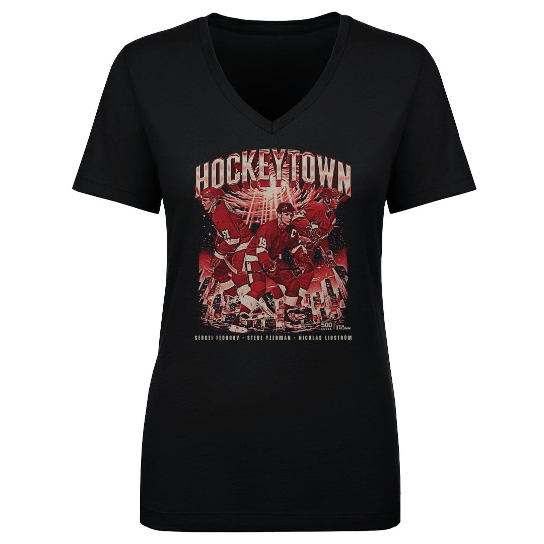 Detroit Hockey Women's V-Neck T-Shirt | 500 LEVEL