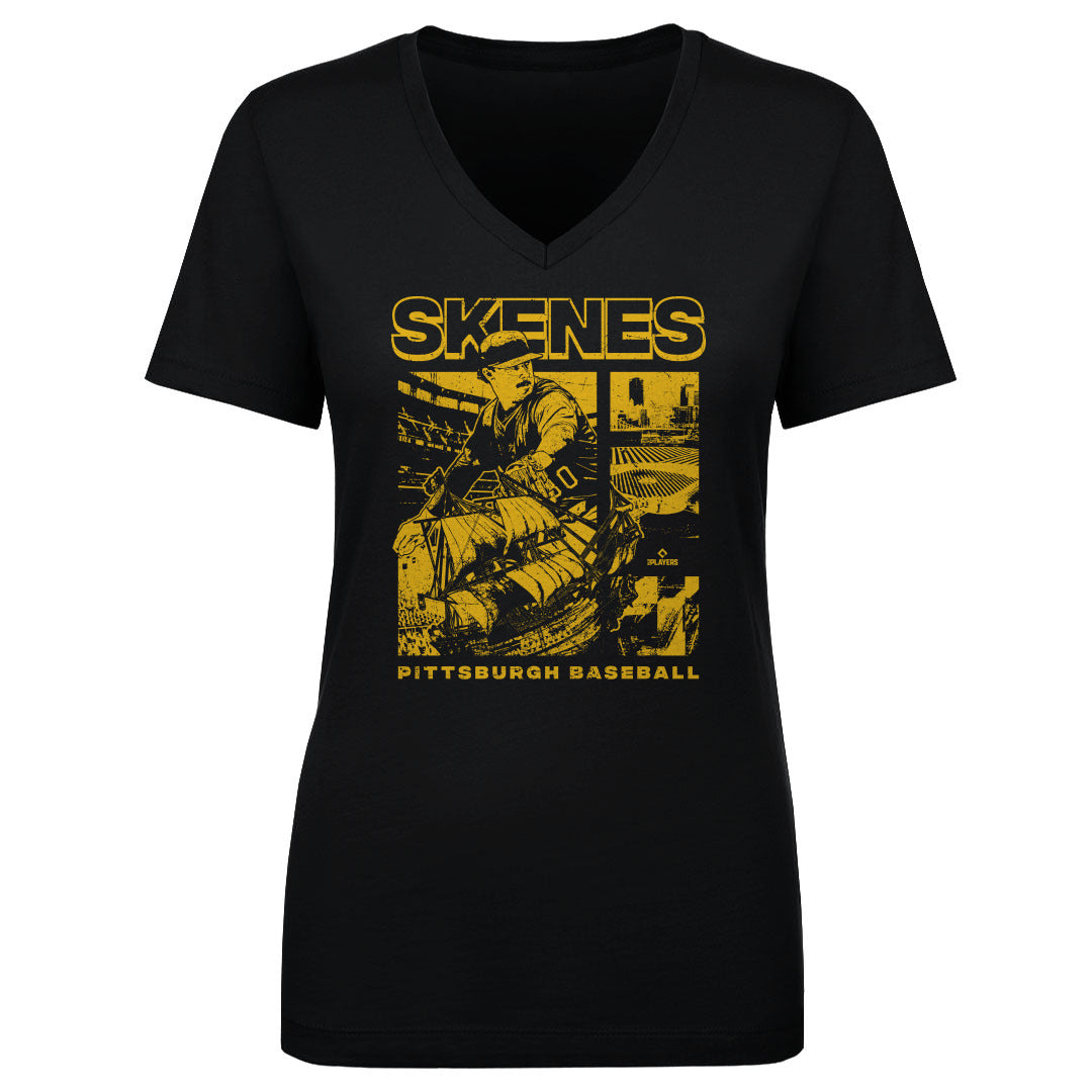 Paul Skenes Women's V-Neck T-Shirt | 500 LEVEL