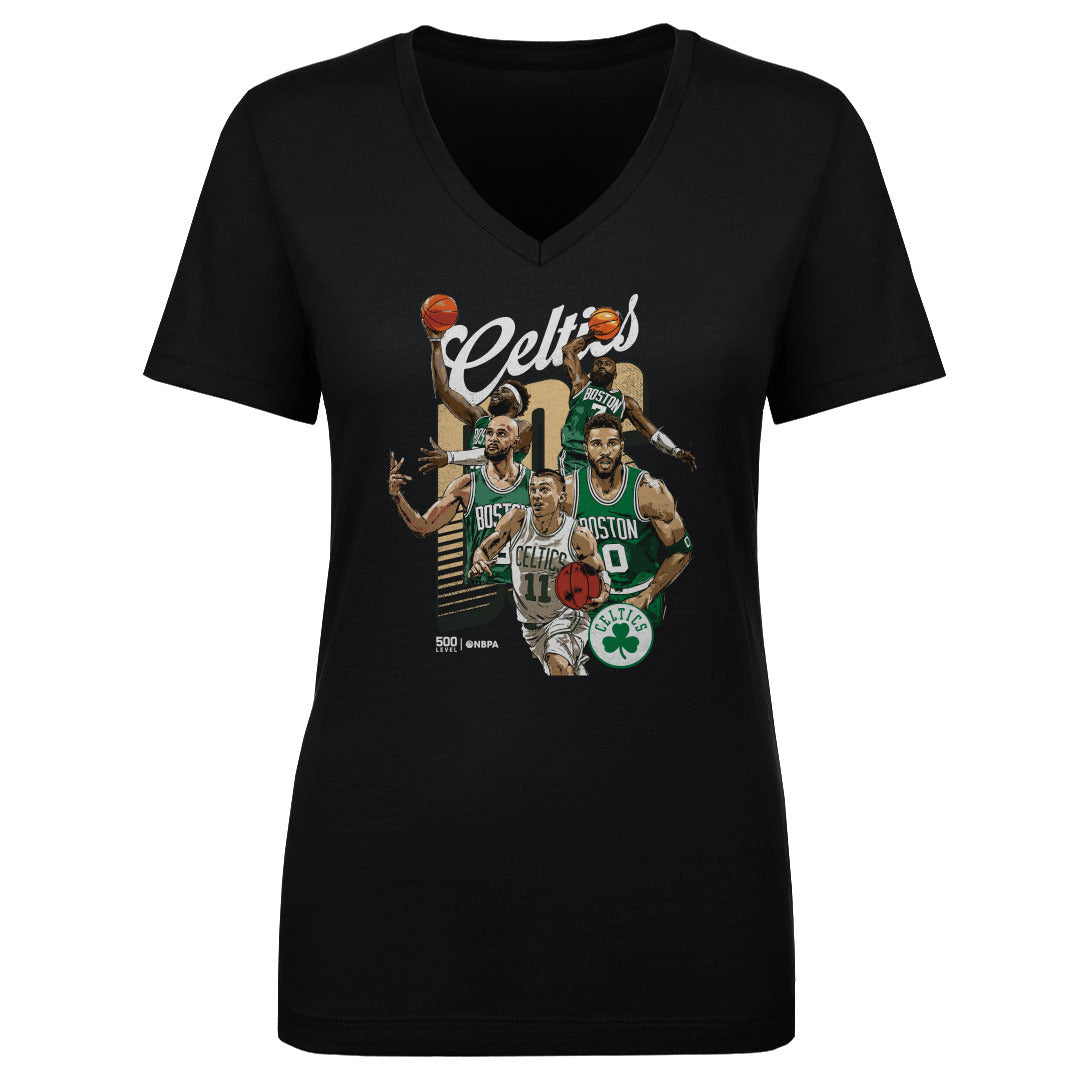 Boston Celtics Women's V-Neck T-Shirt | 500 LEVEL